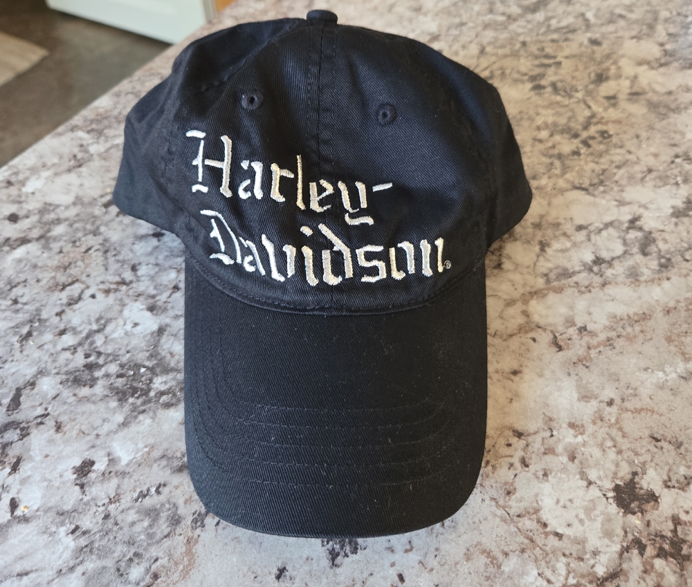 Harley-Davidson Black Baseball Hat with Embroidered Logo
